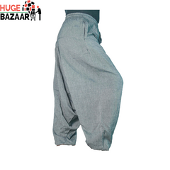 Silver Aladdin Harem Yoga / Meditation Trouser for Men and Women