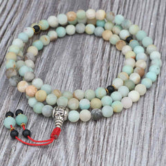 Matte Amazonite Stone Prayer Bead