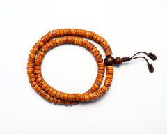 108 Beads Tibetan Yak Bone Hand Knotted Mala Prayer Bead Mala
