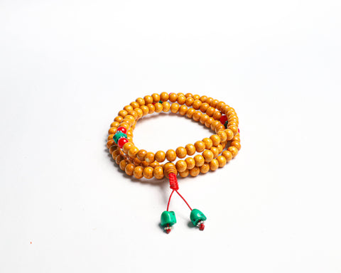 108 Beads Natural Wood Hand Knotted Meditation Japa Prayer Bead Mala
