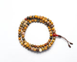 108 Beads River Stone Hand Knotted Mala Prayer Bead Mala