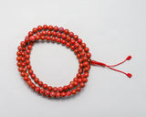 108 Beads Red Jasper Stone Hand Knotted Mala Prayer Bead Mala