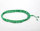 108 Beads Green Jade Stone Hand Knotted Mala Yoga Prayer Bead Mala