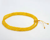 Honey Calcite Stone Hand Knotted Meditation Japa Prayer Bead Mala