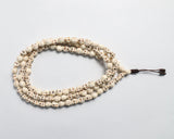 108 Beads Howlite Skull Stone Hand Knotted Meditation Japa Prayer Bead Mala
