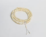 108 Beads Mother of Pearl Hand Knotted Meditation Japa Prayer Bead Mala