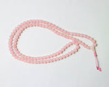 108 Beads Rose Quartz Stone Hand Knotted Mala Prayer Bead Mala