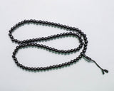 108 Beads Black Onyx Stone Hand Knotted Mala Prayer Bead Mala