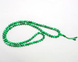 108 Beads Green Jade Stone Hand Knotted Mala Yoga Prayer Bead Mala