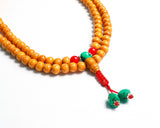 108 Beads Natural Wood Hand Knotted Meditation Japa Prayer Bead Mala