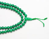 108 Beads Malachite Stone Hand Knotted Mala Prayer Bead Mala