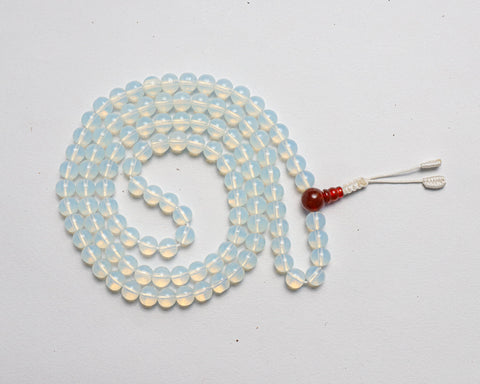 108 Beads Opal Stone Hand Knotted Mala Prayer Bead Mala