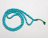 108 Beads Turquoise Stone Hand Knotted Mala Prayer Bead Mala