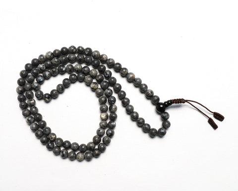 108 Beads Shungite Stone Hand Knotted Protection Mala Prayer Bead Mala