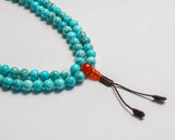 108 Beads Turquoise Stone Hand Knotted Mala Prayer Bead Mala
