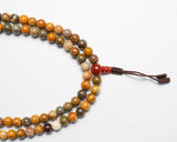 108 Beads River Stone Hand Knotted Mala Prayer Bead Mala