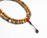 108 Beads River Stone Hand Knotted Mala Prayer Bead Mala