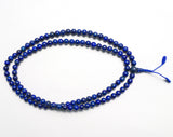108 Beads Lapis Lazuli Stone Hand Knotted Meditation Japa Prayer Bead Mala