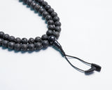 108 Beads Lava Stone Hand Knotted Meditation Japa Prayer Bead Mala