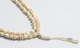 108 Beads Howlite Skull Stone Hand Knotted Meditation Japa Prayer Bead Mala