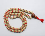 108 Beads Inlaid Yak Bone Hand Knotted Mala Prayer Bead Mala