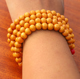 108 Beads Natural Wood Hand Knotted Meditation Japa Prayer Bead Mala