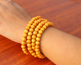 108 Beads Natural Wood Hand Knotted Meditation Japa Prayer Bead Mala