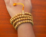 108 Beads Natural Lotus Seed Hand Knotted Mala Prayer Bead Mala