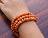 108 Beads Inlaid Yak Bone Hand Knotted Mala Prayer Bead Mala