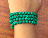 108 Beads Malachite Stone Hand Knotted Mala Prayer Bead Mala