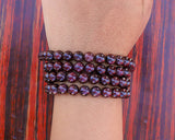108 Beads Garnet Stone Hand Knotted Mala Prayer Bead Mala