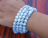 108 Beads Matte Howlite Stone Hand Knotted Mala Prayer Bead Mala