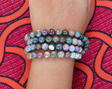 108 Beads Matte Blood Stone Hand Knotted Meditation Japa Prayer Bead Mala