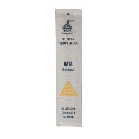 Natural Handmade Vata Spikenard Incense - Pack of 15 Sticks