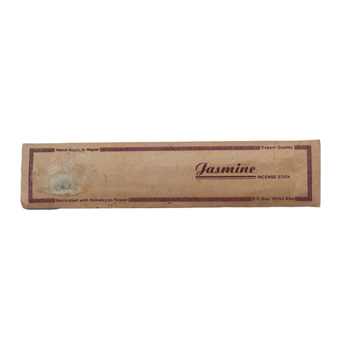 Natural Handmade Jasmine Incense Stick Decorated with Himalayan Flower Export Quality - 15 Sticks