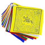 Sacred Mantra-Imprinted Prayer Flags: Spiritual Banners for Peace & Prosperity