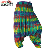 Green Stripe Tie Dye Yoga / Meditation Trouser for Women