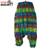 Green Stripe Tie Dye Yoga / Meditation Trouser for Women