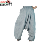 Silver Aladdin Harem Yoga / Meditation Trouser for Men and Women