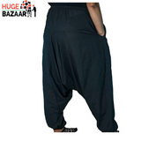 Black Aladdin Harem Yoga / Meditation Trouser for Men and Women