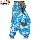 Blue Tie Dye Yoga / Meditation Trouser for Women