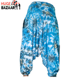 Blue Tie Dye Yoga / Meditation Trouser for Women