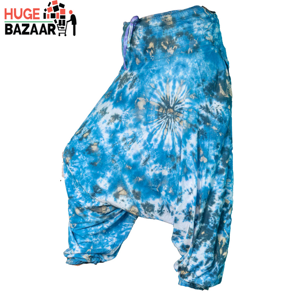 Blue Tie Dye Yoga / Meditation Trouser for Women