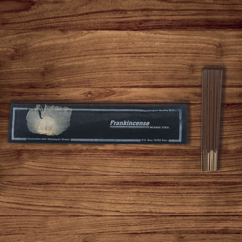 Natural Handmade Frankincense Incense Stick Decorated with Himalayan Flower -15 Sticks