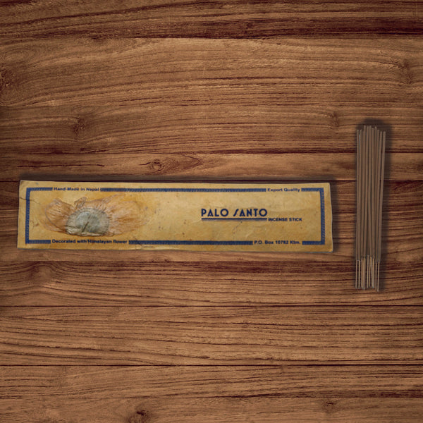Natural Handmade Palo Santo Natural Incense Stick Decorated with Himalayan Flower -15 Sticks