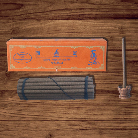 Natural Handmade Smoke Therapy Yogi Agarwood Incense - 30 Sticks