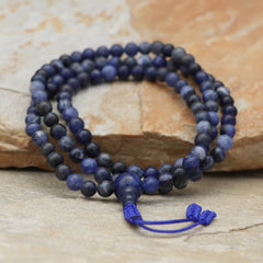 Calming Sodalite Stone Wrist Mala