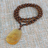 Blessing Buddha Glass Mala