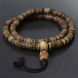Skull Bead Inlaid Yak Bone Prayer Mala