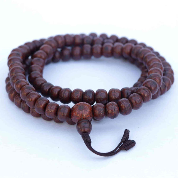 11.5 Antique Phoenix Eye Bodhi Seed Japa Meditation Mala